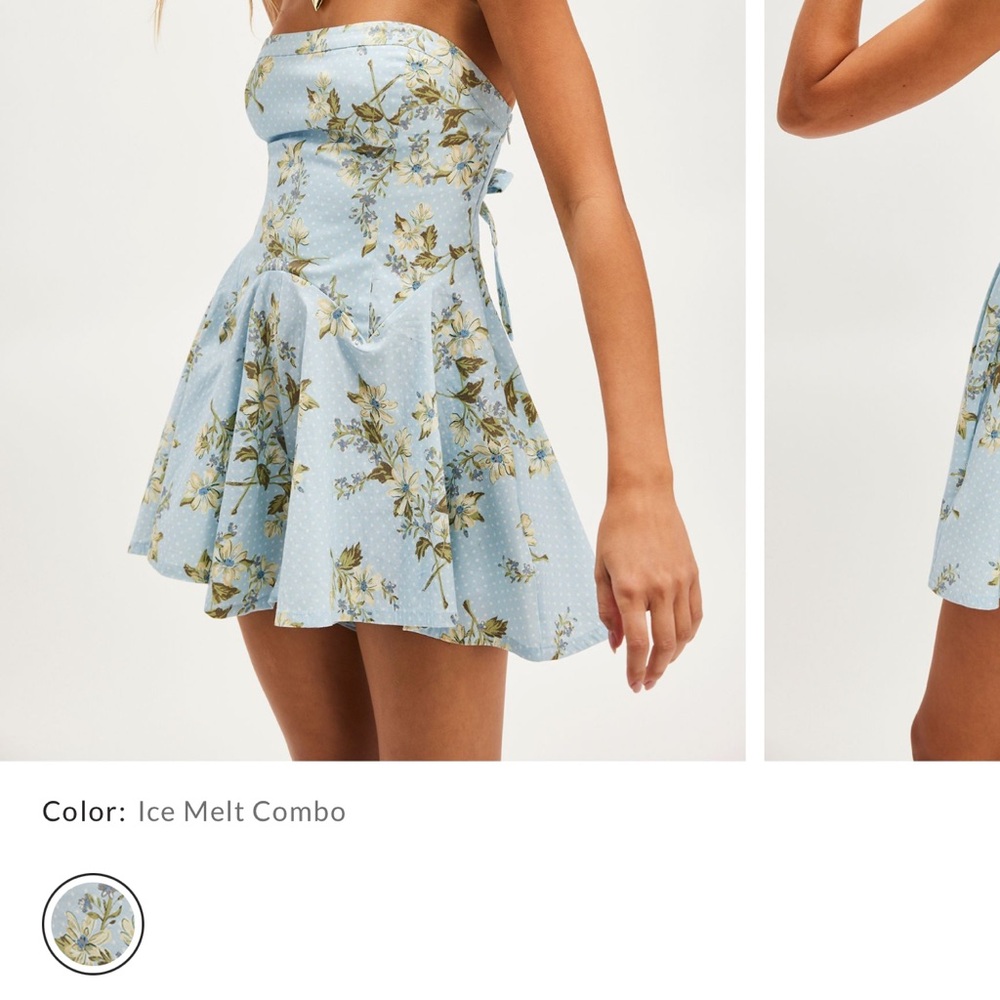 Floral Strapless Mini romper